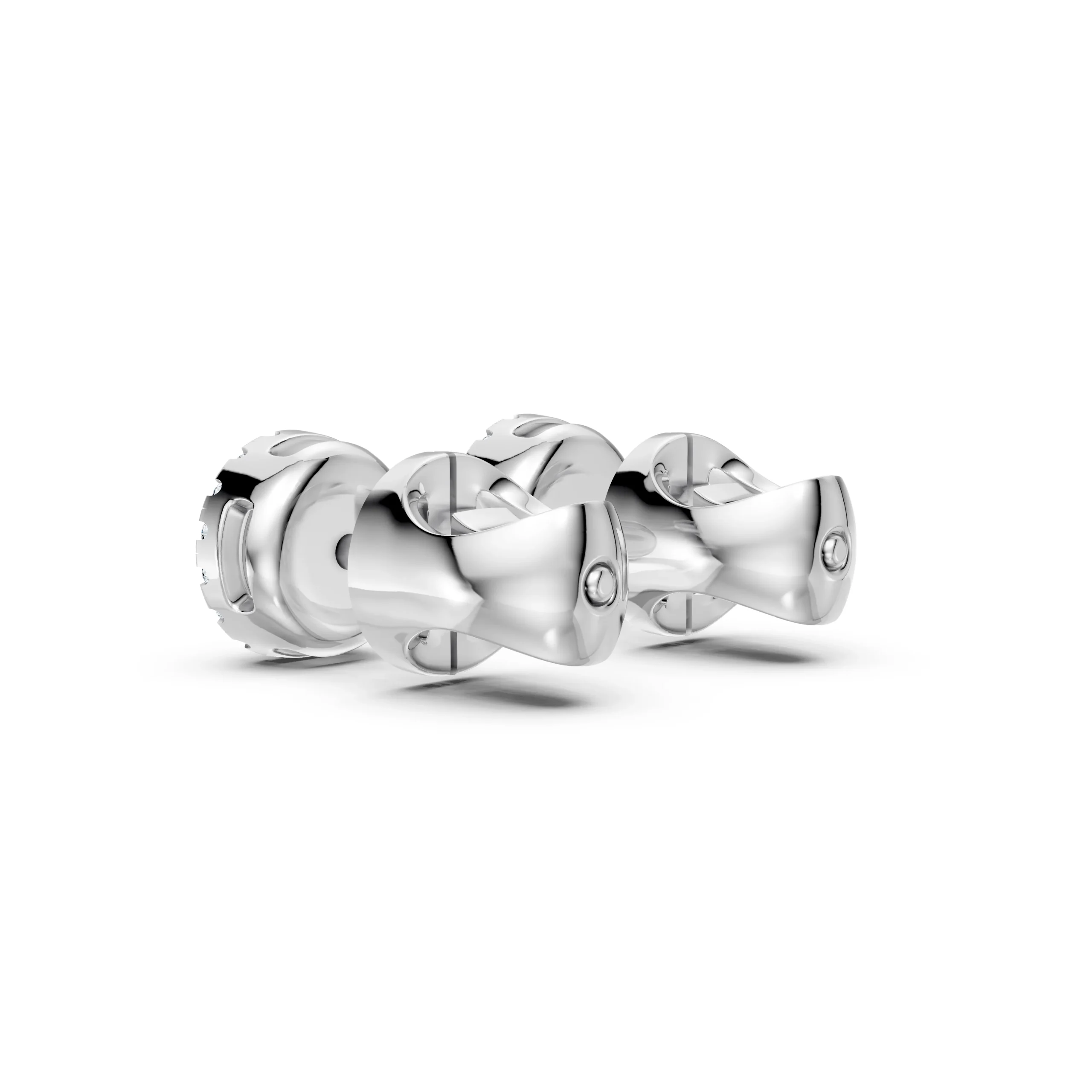 Пусеты с бриллиантами Хало — изображение 3